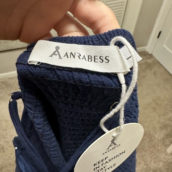 Anrabess One Shoulder High Waist Wide Leg Jumpsuit With Pockets Size L - Picture 9 of 9